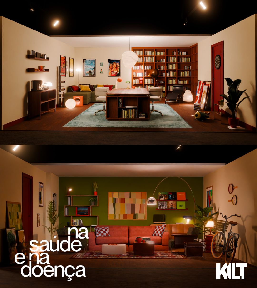 Na Saúde e na Doença - Mockup 3D